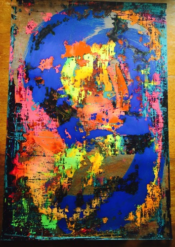 Irene Laksine large acrylic on PVC ref 13